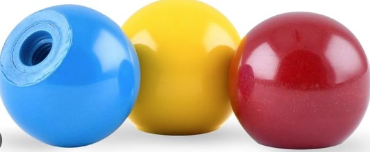 Allflex Knob Replacement for Syringe, 3-Pack (Red, Yellow, Blue)