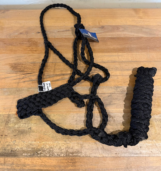 Classic Equine Flat Braid Halter w/lead