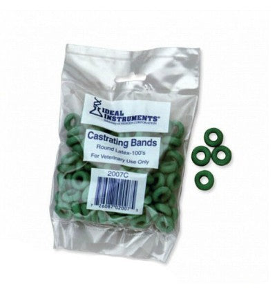 Ideal Castrating Bands, 100 Count